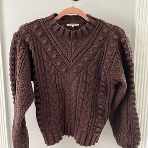 Tularosa Brown Knit Sweater